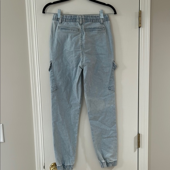 Light Blue Vintage Wash Jogger Jeans - Picture 2 of 7